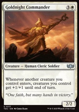 Goldnight Commander - Commander: Tarkir: Dragonstorm (Uncommon) [TDC-117] - JotaCards - Tu Tienda de TCG