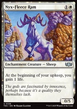 Nyx-Fleece Ram - Commander: Tarkir: Dragonstorm (Uncommon) [TDC-126] - JotaCards - Tu Tienda de TCG