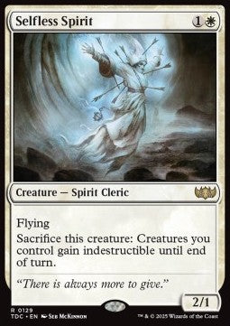 Selfless Spirit - Commander: Tarkir: Dragonstorm (Rare) [TDC-129] - JotaCards - Tu Tienda de TCG