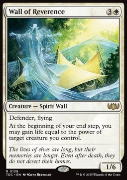 Wall of Reverence - Commander: Tarkir: Dragonstorm (Rare) [TDC-139] - JotaCards - Tu Tienda de TCG