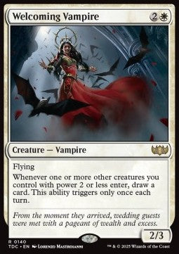 Welcoming Vampire - Commander: Tarkir: Dragonstorm (Rare) [TDC-140] - JotaCards - Tu Tienda de TCG