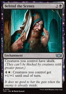 Behind the Scenes - Commander: Tarkir: Dragonstorm (Uncommon) [TDC-172] - JotaCards - Tu Tienda de TCG