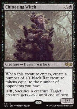 Chittering Witch - Commander: Tarkir: Dragonstorm (Rare) [TDC-175] - JotaCards - Tu Tienda de TCG