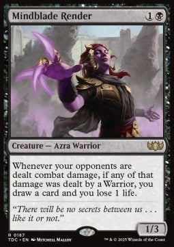 Mindblade Render - Commander: Tarkir: Dragonstorm (Rare) [TDC-187] - JotaCards - Tu Tienda de TCG