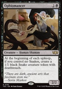Ophiomancer - Commander: Tarkir: Dragonstorm (Rare) [TDC-193] - JotaCards - Tu Tienda de TCG