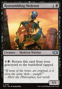 Reassembling Skeleton - Commander: Tarkir: Dragonstorm (Uncommon) [TDC-195] - JotaCards - Tu Tienda de TCG