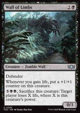 Wall of Limbs - Commander: Tarkir: Dragonstorm (Uncommon) [TDC-200] - JotaCards - Tu Tienda de TCG
