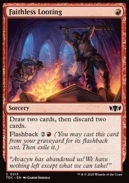 Faithless Looting - Commander: Tarkir: Dragonstorm (Common) [TDC-213] - JotaCards - Tu Tienda de TCG