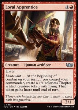 Loyal Apprentice - Commander: Tarkir: Dragonstorm (Uncommon) [TDC-222] - JotaCards - Tu Tienda de TCG