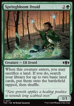 Springbloom Druid - Commander: Tarkir: Dragonstorm (Common) [TDC-271] - JotaCards - Tu Tienda de TCG
