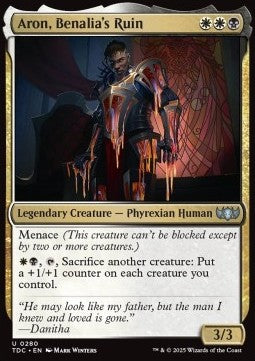 Aron, Benalia's Ruin - Commander: Tarkir: Dragonstorm (Uncommon) [TDC-280] - JotaCards - Tu Tienda de TCG