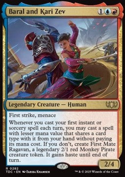 Baral and Kari Zev - Commander: Tarkir: Dragonstorm (Rare) [TDC-282] - JotaCards - Tu Tienda de TCG
