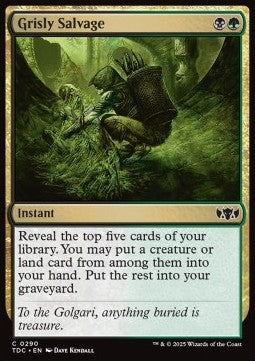 Grisly Salvage - Commander: Tarkir: Dragonstorm (Common) [TDC-290] - JotaCards - Tu Tienda de TCG