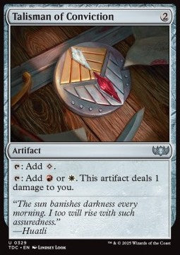 Talisman of Conviction - Commander: Tarkir: Dragonstorm (Uncommon) [TDC-329] - JotaCards - Tu Tienda de TCG