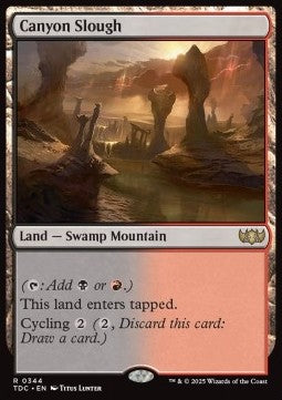 Canyon Slough - Commander: Tarkir: Dragonstorm (Rare) [TDC-344] - JotaCards - Tu Tienda de TCG