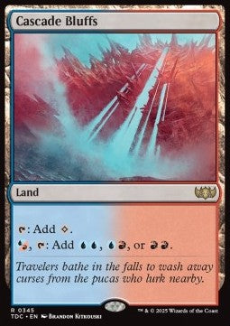 Cascade Bluffs - Commander: Tarkir: Dragonstorm (Rare) [TDC-345] - JotaCards - Tu Tienda de TCG