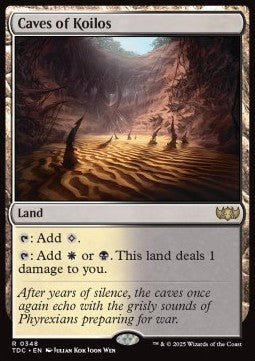 Caves of Koilos - Commander: Tarkir: Dragonstorm (Rare) [TDC-348] - JotaCards - Tu Tienda de TCG