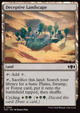 Deceptive Landscape - Commander: Tarkir: Dragonstorm (Common) [TDC-356] - JotaCards - Tu Tienda de TCG
