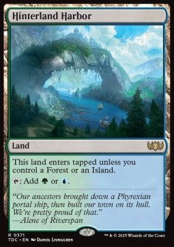 Hinterland Harbor - Commander: Tarkir: Dragonstorm (Rare) [TDC-371] - JotaCards - Tu Tienda de TCG