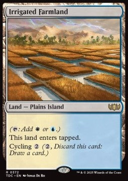 Irrigated Farmland - Commander: Tarkir: Dragonstorm (Rare) [TDC-372] - JotaCards - Tu Tienda de TCG
