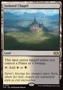 Isolated Chapel - Commander: Tarkir: Dragonstorm (Rare) [TDC-373] - JotaCards - Tu Tienda de TCG