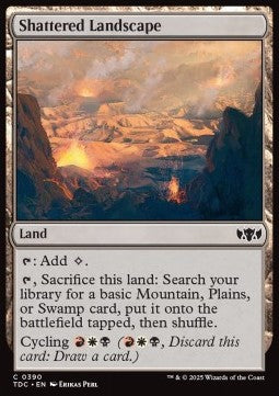 Shattered Landscape - Commander: Tarkir: Dragonstorm (Common) [TDC-390] - JotaCards - Tu Tienda de TCG