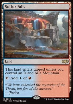 Sulfur Falls - Commander: Tarkir: Dragonstorm (Rare) [TDC-396] - JotaCards - Tu Tienda de TCG