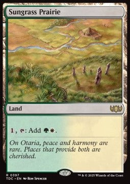 Sungrass Prairie - Commander: Tarkir: Dragonstorm (Rare) [TDC-397] - JotaCards - Tu Tienda de TCG