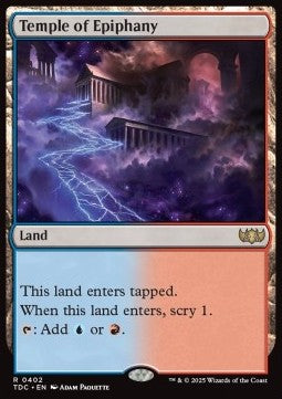 Temple of Epiphany - Commander: Tarkir: Dragonstorm (Rare) [TDC-402] - JotaCards - Tu Tienda de TCG