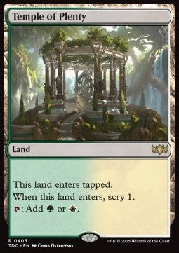Temple of Plenty - Commander: Tarkir: Dragonstorm (Rare) [TDC-405] - JotaCards - Tu Tienda de TCG