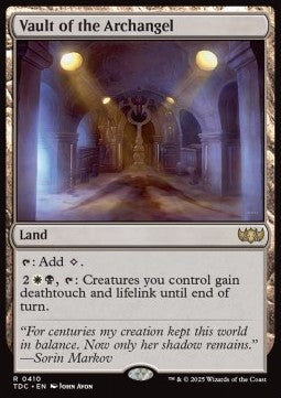 Vault of the Archangel - Commander: Tarkir: Dragonstorm (Rare) [TDC-410] - JotaCards - Tu Tienda de TCG