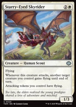Starry-Eyed Skyrider - Tarkir: Dragonstorm (Uncommon) [TDM-25] - JotaCards - Tu Tienda de TCG