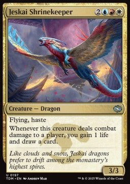 Jeskai Shrinekeeper - Tarkir: Dragonstorm (Uncommon) [TDM-197] - JotaCards - Tu Tienda de TCG