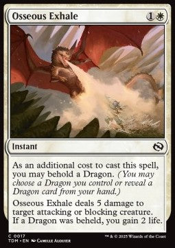 Osseous Exhale - Tarkir: Dragonstorm (Common) [TDM-17] - JotaCards - Tu Tienda de TCG