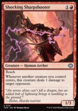 Shocking Sharpshooter - Tarkir: Dragonstorm (Uncommon) [TDM-121] - JotaCards - Tu Tienda de TCG