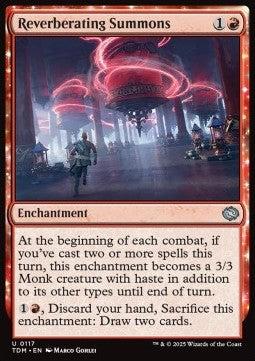 Reverberating Summons - Tarkir: Dragonstorm (Uncommon) [TDM-117] - JotaCards - Tu Tienda de TCG
