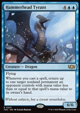 Hammerhead Tyrant - Commander: Tarkir: Dragonstorm (Rare) [TDC-21] - JotaCards - Tu Tienda de TCG