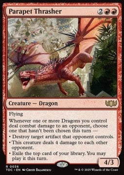 Parapet Thrasher - Commander: Tarkir: Dragonstorm (Rare) [TDC-36] - JotaCards - Tu Tienda de TCG