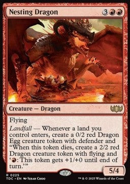 Nesting Dragon - Commander: Tarkir: Dragonstorm (Rare) [TDC-225] - JotaCards - Tu Tienda de TCG