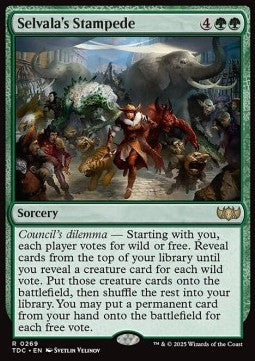 Selvala's Stampede - Commander: Tarkir: Dragonstorm (Rare) [TDC-269] - JotaCards - Tu Tienda de TCG