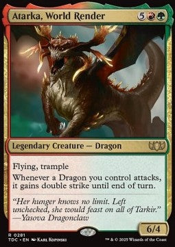 Atarka, World Render - Commander: Tarkir: Dragonstorm (Rare) [TDC-281] - JotaCards - Tu Tienda de TCG