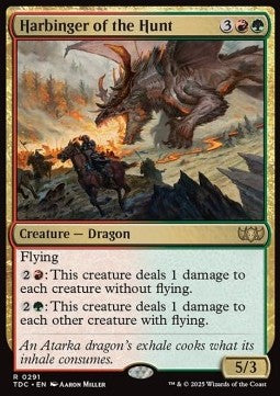 Harbinger of the Hunt - Commander: Tarkir: Dragonstorm (Rare) [TDC-291] - JotaCards - Tu Tienda de TCG