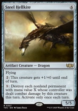 Steel Hellkite - Commander: Tarkir: Dragonstorm (Rare) [TDC-327] - JotaCards - Tu Tienda de TCG