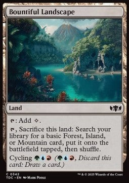 Bountiful Landscape - Commander: Tarkir: Dragonstorm (Common) [TDC-342] - JotaCards - Tu Tienda de TCG