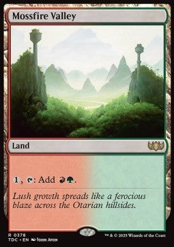 Mossfire Valley - Commander: Tarkir: Dragonstorm (Rare) [TDC-378] - JotaCards - Tu Tienda de TCG