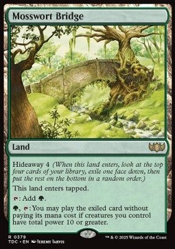 Mosswort Bridge - Commander: Tarkir: Dragonstorm (Rare) [TDC-379] - JotaCards - Tu Tienda de TCG