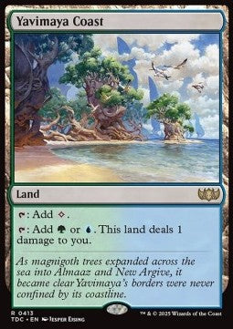 Yavimaya Coast - Commander: Tarkir: Dragonstorm (Rare) [TDC-413] - JotaCards - Tu Tienda de TCG