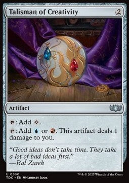 Talisman of Creativity - Commander: Tarkir: Dragonstorm (Uncommon) [TDC-330] - JotaCards - Tu Tienda de TCG