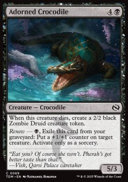 Adorned Crocodile - Tarkir: Dragonstorm (Common) [TDM-69] - JotaCards - Tu Tienda de TCG