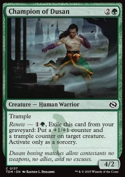 Champion of Dusan - Tarkir: Dragonstorm (Common) [TDM-137] - JotaCards - Tu Tienda de TCG